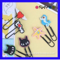 Custom Logo Silicone Soft PVC Bookmark Paper Clip (SCB008)